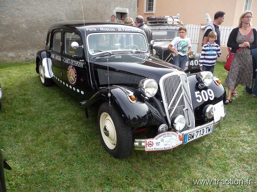 2014_Rustenhart (105).JPG - 34ème Randonnée Internationale des Vendanges organisée par le CVAAM, Traction 11 Commerciale de 1956